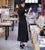Robe chinoise Aodai A-line avec glands pour femmes intellectuelles
