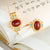 Red Coral with Pearls & Turquoise Pendant Gilding Necklace