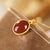 Red Coral Pendant Gilding Necklace