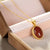 Red Coral Pendant Gilding Necklace