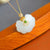 Ruyi Lock Shape Jade Pendant Gilding Necklace