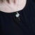 Seidentaschen-Form Weiße Jade-Anhänger-Vergoldungs-Halskette