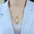Cheongsam Shape Jade Pendant Gilding Necklace
