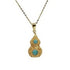 Gourd Shape Turquoise Pendant Gilding Necklace