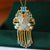 Cloisonné mit Quasten-Anhänger-Vergoldungs-Halskette