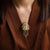 Cloisonné mit Quasten-Anhänger-Vergoldungs-Halskette