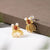 Goldfish Shape Red Agate Chinese Style Gilding Earrings