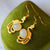 Gilding Peacock & White Jade Chinese Style Earrings