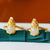 Gilding Pi Xiu White Jade Chinese Style Gilding Silver Ring