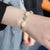 Cloisonné & weiße Jade-Anhänger-Armband im chinesischen Stil