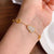 Coin & Gourd Shape Jade Chinese Style Gilding Bracelet