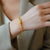 Gilding Pi Xiu & White Jade Pendant Chinese Style Bracelet