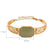 Bracelet Jade Vert Style Chinois Dorure