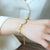 Bracelet en dorure de style chinois en perles de turquoise de corail rouge de perle de jade