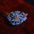 The Palace Museume Theme Flower Shape Gilding Cloisonne Brooch