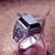 Black Agate Sterling Silver Openings Ring
