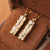 Collana in argento dorato con pendente in giada bianca intagliata Phoenix