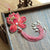 Lotus Shape Embroidery with Tassel Gilding Brooch