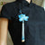 Lotus Shape Embroidery with Tassel Gilding Brooch