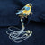 Bird Shape Embroidery with Tassel Gilding Brooch