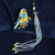 Bird Shape Embroidery with Tassel Gilding Brooch