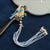 Bird Shape Embroidery with Tassel Gilding Brooch