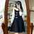 Long Sleeve Illusion Neck Lolita Style Chinese Dress Little Black Dress