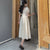 Vestido chino estilo Lolita de encaje floral con cuello en V y manga corta abullonada