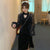 Abito cinese in velluto stile Lolita con manica lunga illusione Little Black Dress