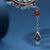 Peacock Feather Designed Sterling Silver Retro Chinese Style Hairpin with Tassel