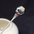 Jade & Cloisonne Lotus Designed Sterling Silver Retro Chinese Style Hairpin with Tassel
