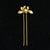 Orchids Gilding Sterling Silver Retro Chinese Style Hairpin