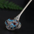 Cloisonne Flowers Sterling Silver Retro Chinese Style Hairpin