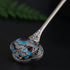 Cloisonné Blumen Sterling Silber Retro Chinesische Haarnadel