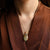 Pfau Cloisonne Grüne Jade Anhänger Vergoldung Halskette