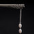 Sterling Silver Retro Chinese Style Hairpin with Pearl Tassels