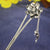 Lotus Designed Sterling Silver Retro Chinese Style Hairpin with Tassels