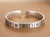 Mahjong Pattern Retro Sterling Silver Open Bracelet