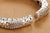 Hollow Out Floral Design Retro Sterling Silver Open Bracelet