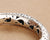 Hollow Out Floral Design Retro Sterling Silver Open Bracelet