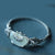 Butterfly & Ruyi Design Retro Sterling Silver Open Bracelet