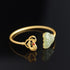 Vergoldetes Armband mit roten Korallenperlen im chinesischen Stil