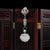 Ruyi Designed White Jade Pendant Sterling Silver Chinese Style Brooch