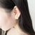 Four-leaf Clover Shape Jade Gilding Earrings