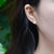 Boucles D'oreilles Cloisonnées Florales & Perle Style Chinois Dorure