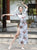Abito da ballo in stile cinese elastico cheongsam floreale