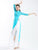 Elegante traje de baile de desgaste de yoga de estilo chino con falda pantalón
