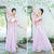 Costume da ballo floreale in stile cinese con maniche a tromba