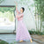 Costume de danse floral de style chinois à manches trompette