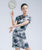 Elegant Floral Cheongsam Dress Chinese Style Dance Costume